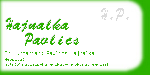 hajnalka pavlics business card